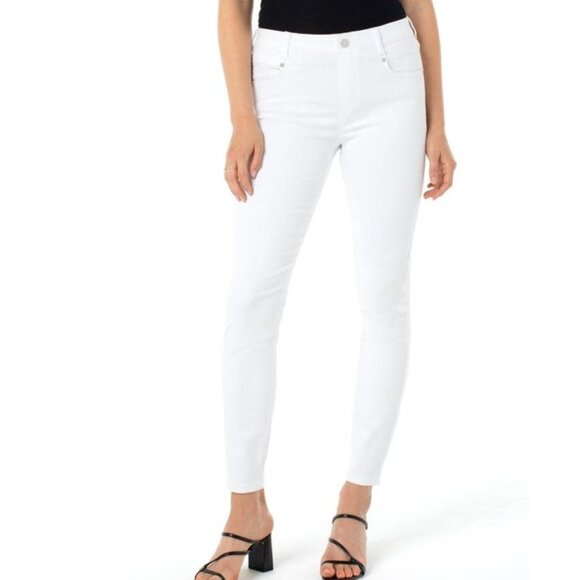 NWT Liverpool X Nordstrom LM2367WK Bright White Gia Glider  Jeans - Picture 2 of 10